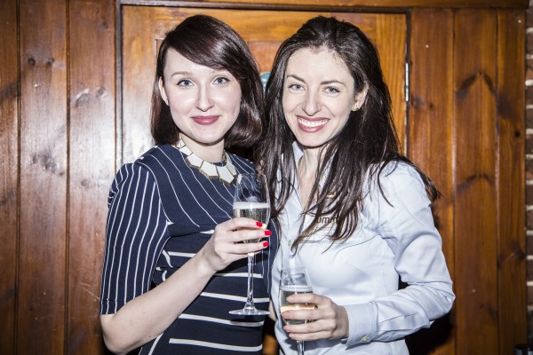 Contentive's Karolina Daniuk with Ana-Maria Leonte of winning net security firm Jumio